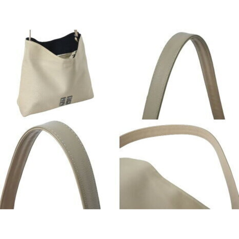 Givenchy Nylon Hobo Shoulder Bag Beige Tan Logo - Picture 4 of 8